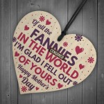Funny Rude Mothers Day Gifts Novelty Wood Heart Gift For Mum