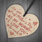 First Mothers Day Wood Heart Gift Mum Mummy To Be Gifts