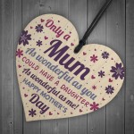 Mothers Day Gift From Daughter Wood Heart Mother Daughter