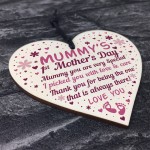 Mummy To Be Mothers Day Gifts Wood Heart First Mothers Day