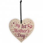 First 1st Mothers Day Mummy To Be Baby Gift Wood Heart 