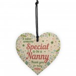 Nanny Birthday Mothers Day Gifts Wood Heart Gift For Nan Nana