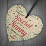 Nanny Birthday Mothers Day Gifts Wood Heart Gift For Nan Nana