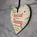 Nanny Birthday Mothers Day Gifts Wood Heart Gift For Nan Nana