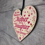 Mum Gifts Mothers Day Birthday Gifts From Daughter Wood Heart