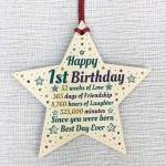 1st First Birthday Gifts For Baby Girl Boy Wooden Heart Gifts