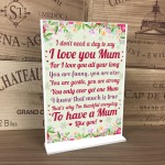 MOTHERS DAY GIFT Standing Plaque Birthday Gift For Mum Mummy