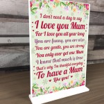 MOTHERS DAY GIFT Standing Plaque Birthday Gift For Mum Mummy