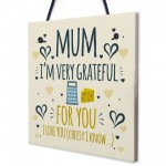 Cute Mothers Day Card GRATEFUL For You Cheesy Funny Special Card