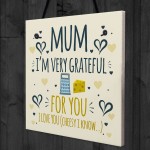 Cute Mothers Day Card GRATEFUL For You Cheesy Funny Special Card