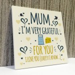 Cute Mothers Day Card GRATEFUL For You Cheesy Funny Special Card