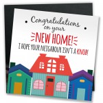 New Home Card Funny Congratulations Card Friendship Gift Joke