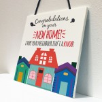 New Home Card Funny Congratulations Card Friendship Gift Joke