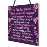 BEST FRIEND Plaque Special Friendship Gift Best Friend Birthday 