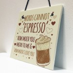 WORDS CANNOT ESPRESSO Funny Birthday Card For Mum Dad Sister