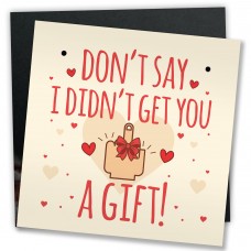 RUDE Birthday Card For Boyfriend Girlfriend Anniversary Gift