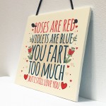 FART TOO MUCH Funny Anniversary Card Birthday Gifts For Wife
