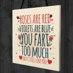 FART TOO MUCH Funny Anniversary Card Birthday Gifts For Wife