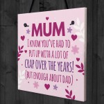 Funny Mum Birthday Card Funny Mothers Day Card From Daughter