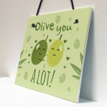 OLIVE YOU ALOT Anniversary Card For Girlfriend Boyfriend Gift