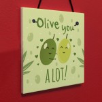 OLIVE YOU ALOT Anniversary Card For Girlfriend Boyfriend Gift