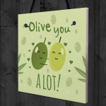 OLIVE YOU ALOT Anniversary Card For Girlfriend Boyfriend Gift