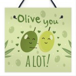 OLIVE YOU ALOT Anniversary Card For Girlfriend Boyfriend Gift