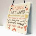 Funny Best Friend Birthday Card Friendship Gifts Sign