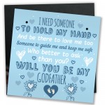 Will You Be My Godfather Request Card Godparent Thank You