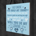 Will You Be My Godfather Request Card Godparent Thank You