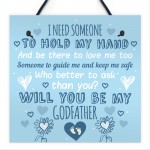 Will You Be My Godfather Request Card Godparent Thank You