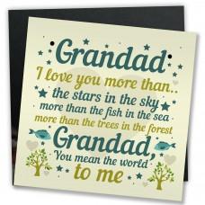Grandad Gift For Birthday Grandad Gifts From Grandchildren Card