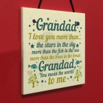 Grandad Gift For Birthday Grandad Gifts From Grandchildren Card