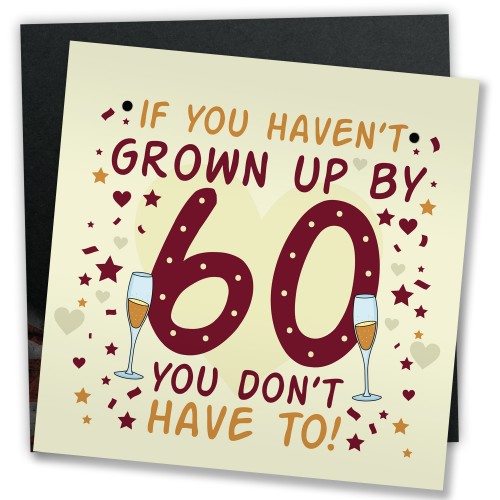 Funny 60th Birthday Card 60th Birthday Presents For Women / Men