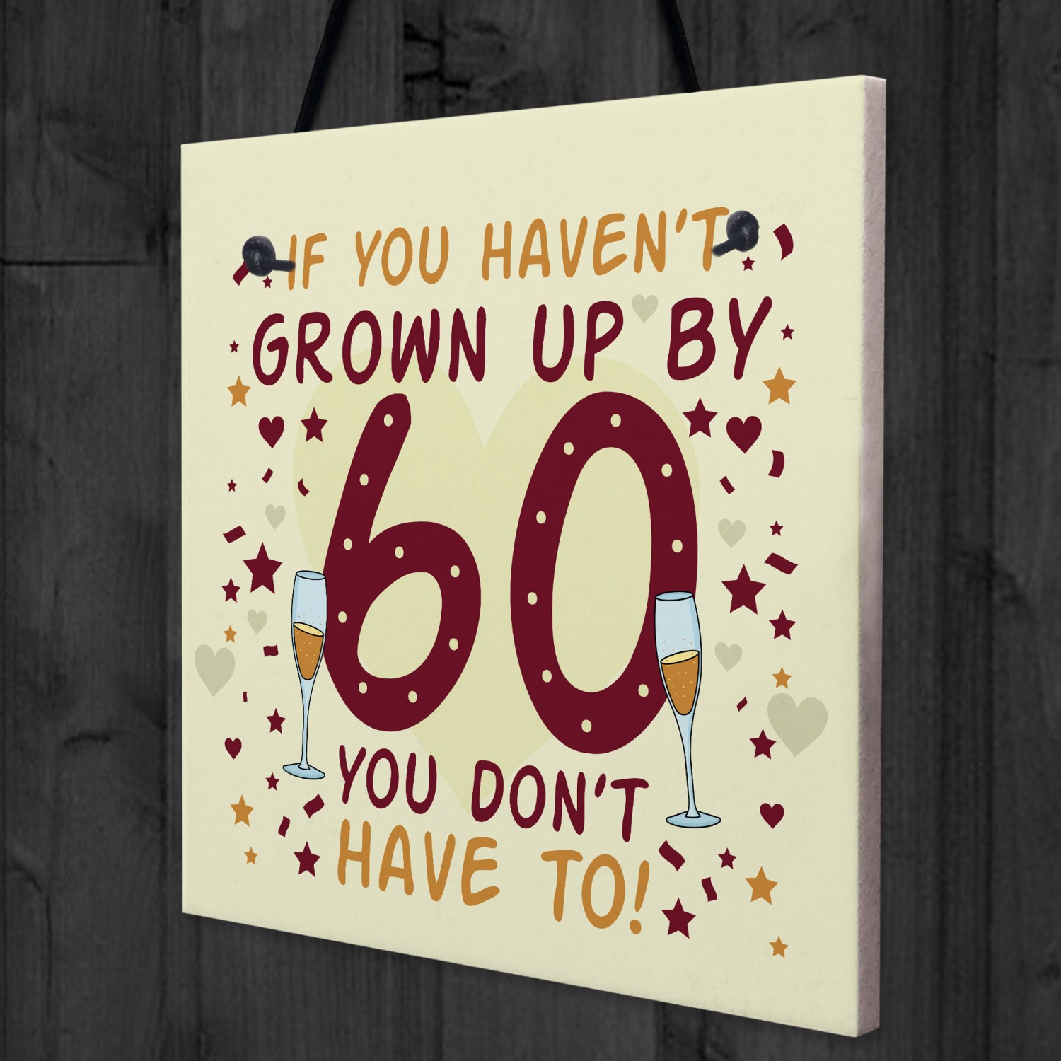 Funny Words For 60th Birthday