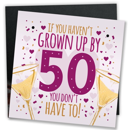 Handmade 50th Birthday Card Ideas