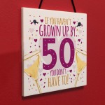 50th Birthday Card 50th Gift For Women Men 50 For Dad Mum Sister