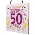 50th Birthday Card 50th Gift For Women Men 50 For Dad Mum Sister