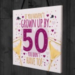 50th Birthday Card 50th Gift For Women Men 50 For Dad Mum Sister