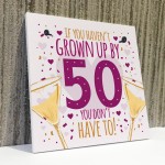 50th Birthday Card 50th Gift For Women Men 50 For Dad Mum Sister
