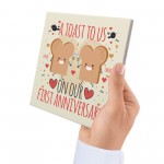 Funny Joke Anniversary Card For Him Her First Anniversary Gifts 