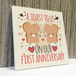 Funny Joke Anniversary Card For Him Her First Anniversary Gifts 