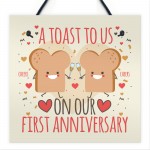 Funny Joke Anniversary Card For Him Her First Anniversary Gifts 