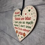 Mother's Day Gift From Daughter Son Wood Heart Thank You Gift 