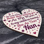 Mother's Day Gift For Mum Nan Nanny Gift From Granddaughter Sign