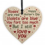 Funny Mother's Day Card Fart Too Much Joke Humour Mother's Day 