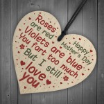 Funny Mother's Day Card Fart Too Much Joke Humour Mother's Day 