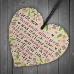 Mother's Day Gift Wooden Heart Mum Gifts Mum Birthday Gift