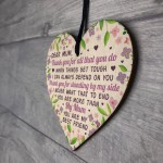 Mother's Day Gift Wooden Heart Mum Gifts Mum Birthday Gift
