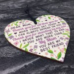 Mother's Day Gift Wooden Heart Mum Gifts Mum Birthday Gift
